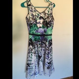 Dress Barn flowery Midi dress Size 4